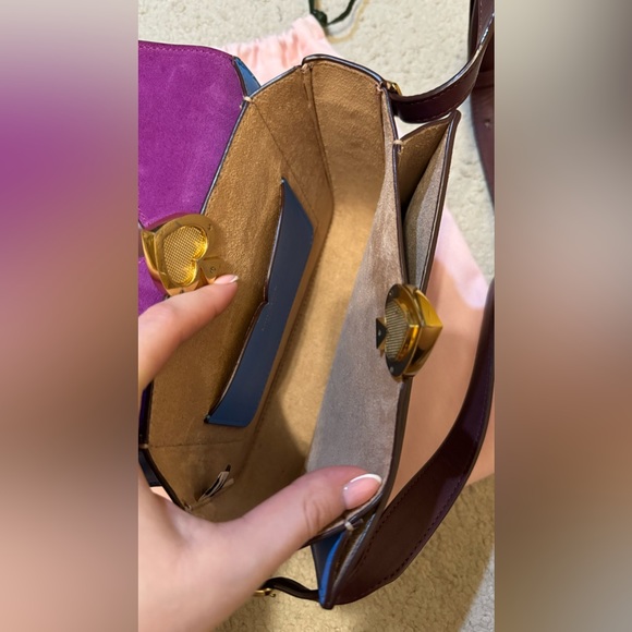 Kate Spade New York Women's Mystery Suede Small Shoulder Bag- Berry Blitz Multi - Picture 11 of 15